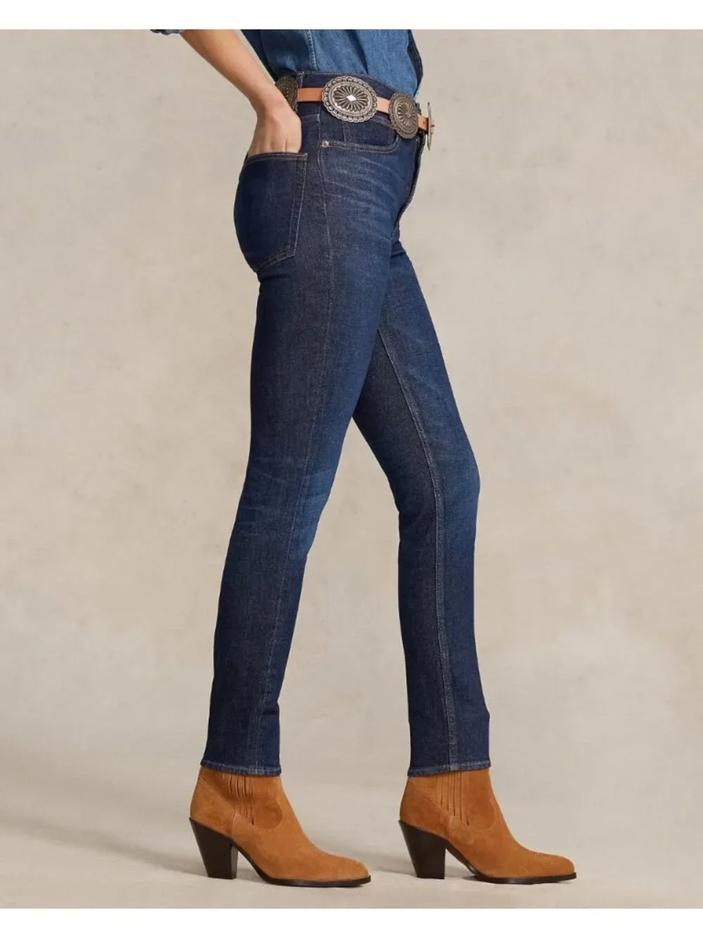 NEW Polo Ralph Lauren Women's 25 High-Rise Super-Slim Skinny Ankle Jean NWT $198 - Picture 4 of 6